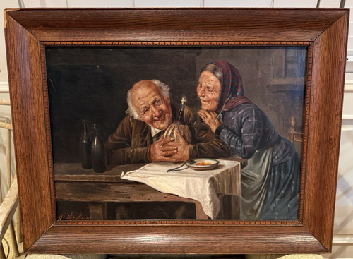 Zampighi style elderly - elderly, couple