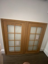 2 X KITCHEN DOORS GLAZED SOLID