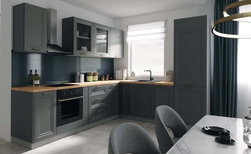 Fitted kitchen unit shaped - fitted,